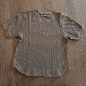 Uniqlo Waffle Shirt Sleeve Tee
